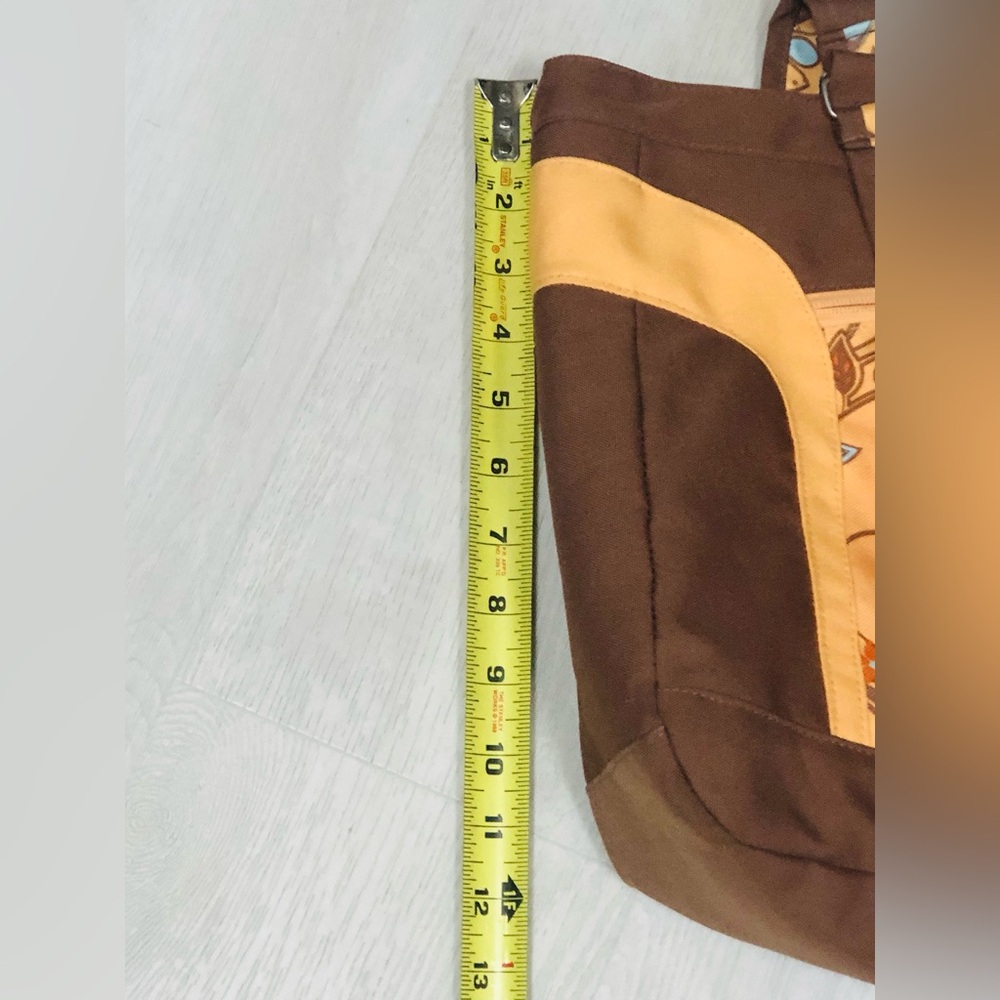 Jansport Brown and Yellow Floral Tote Bag - Picture 6 of 7